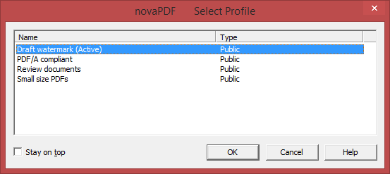 show-profiles show-profiles