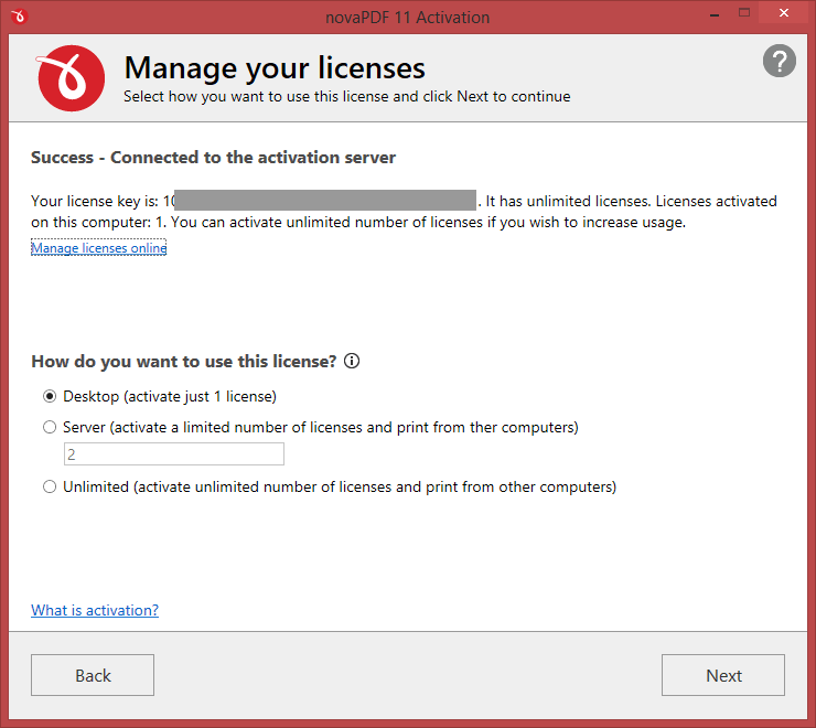 Manage licenses Manage licenses