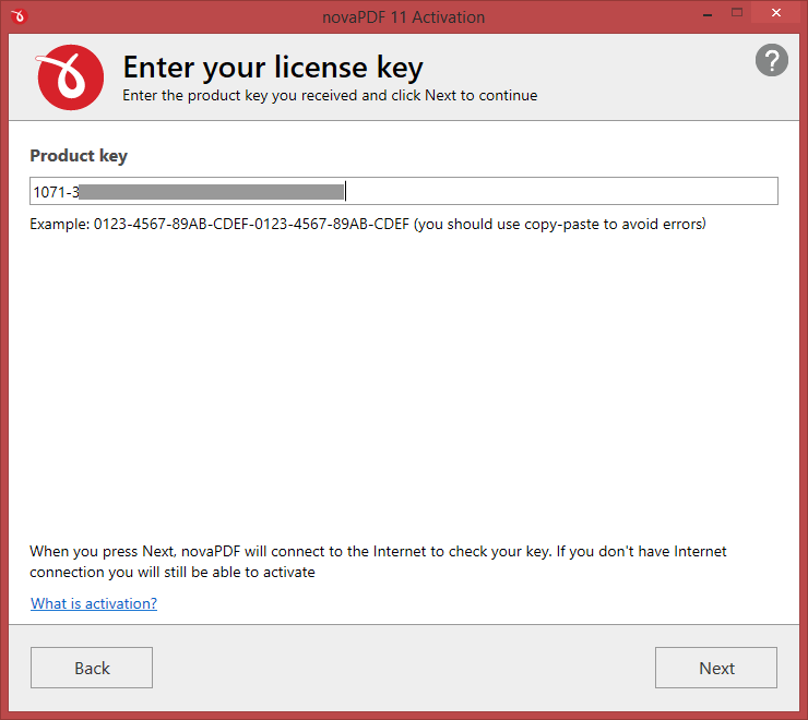 Enter product key Enter product key