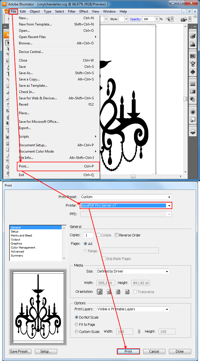 convert pdf to vector file