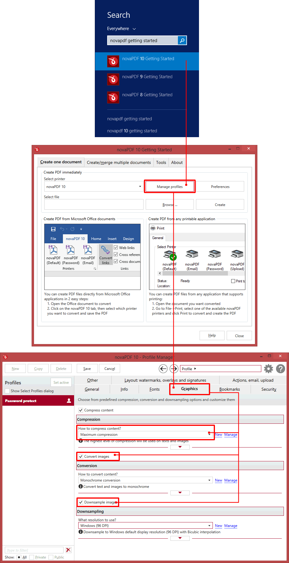 convert pdf to smaller size downsampling not working