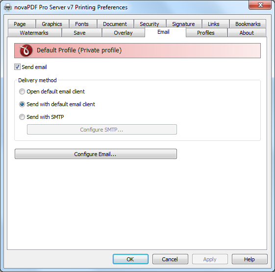 configure novapdf email tab configure novapdf email tab