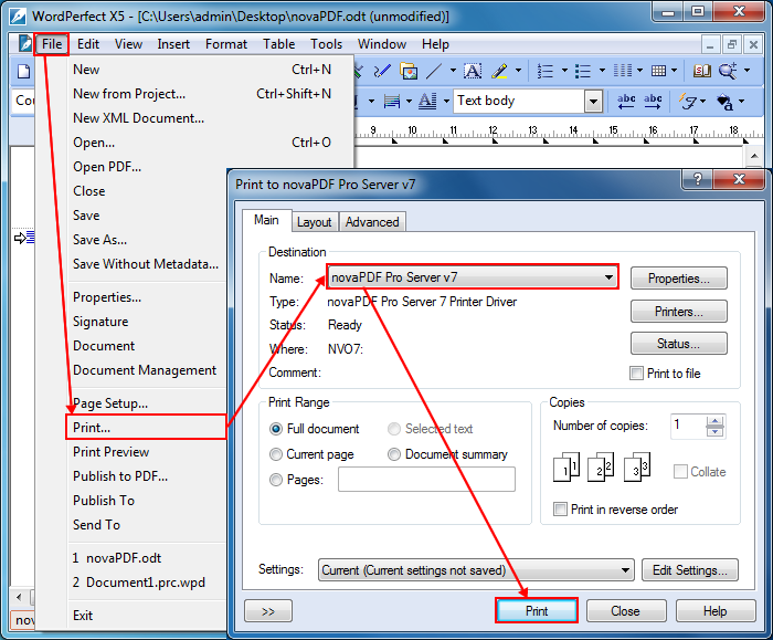 how to convert a file to a pdf