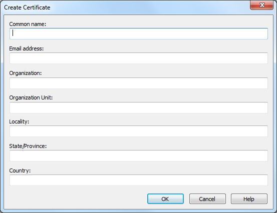 create certificate create certificate