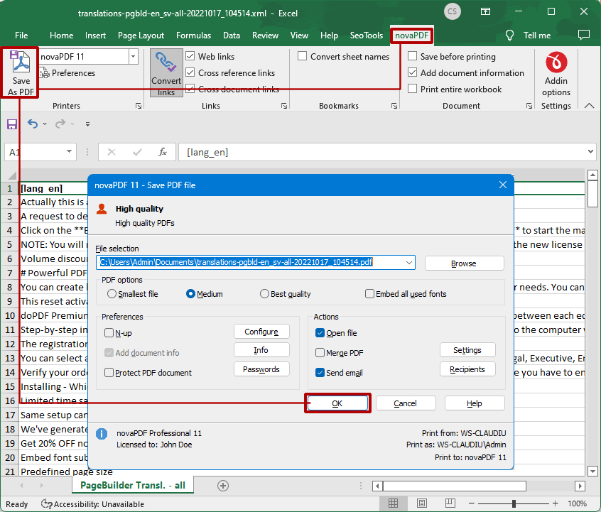 how to convert a pdf file to an excel spreadsheet