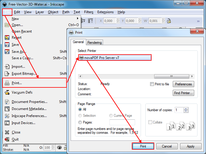 efficient conversion to vector from drawing inkscape