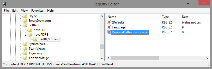 language registry keys language registry keys