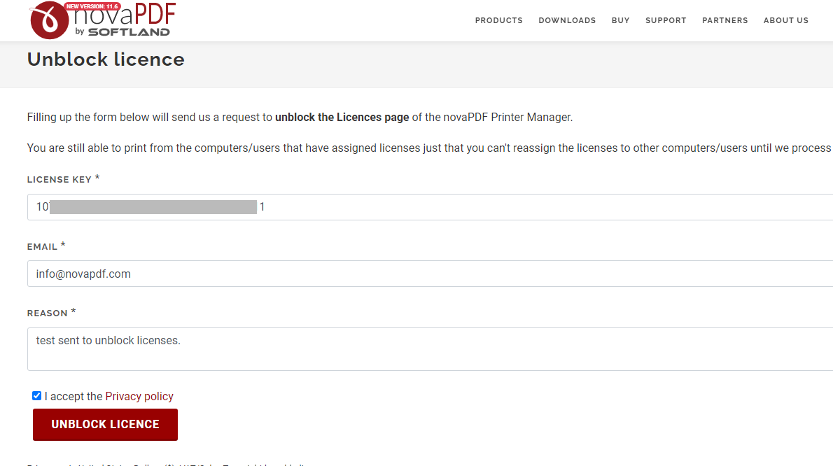 Unblock license management Unblock license management