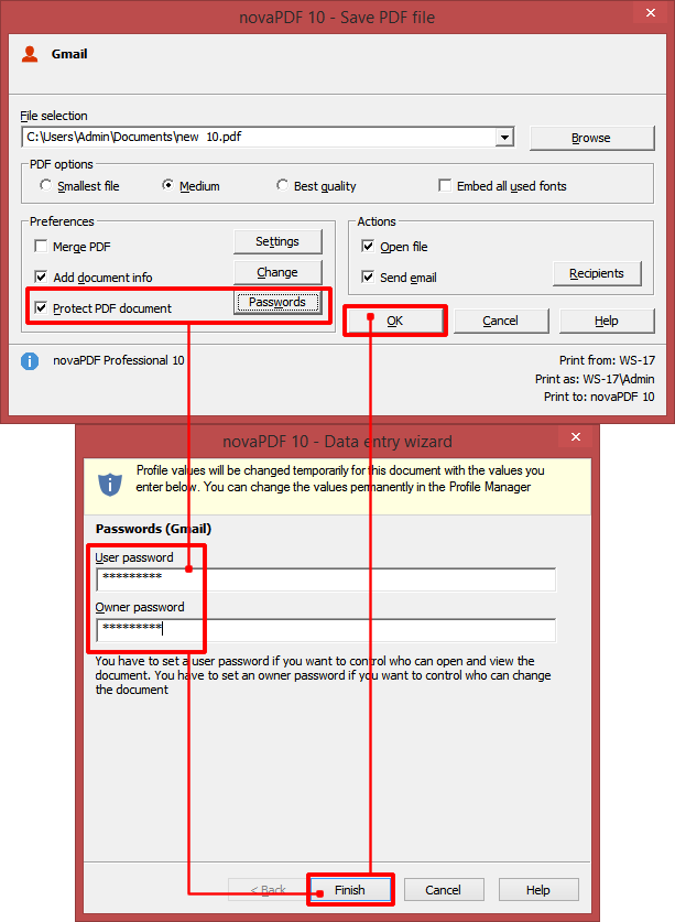 how to open password protected pdf with password