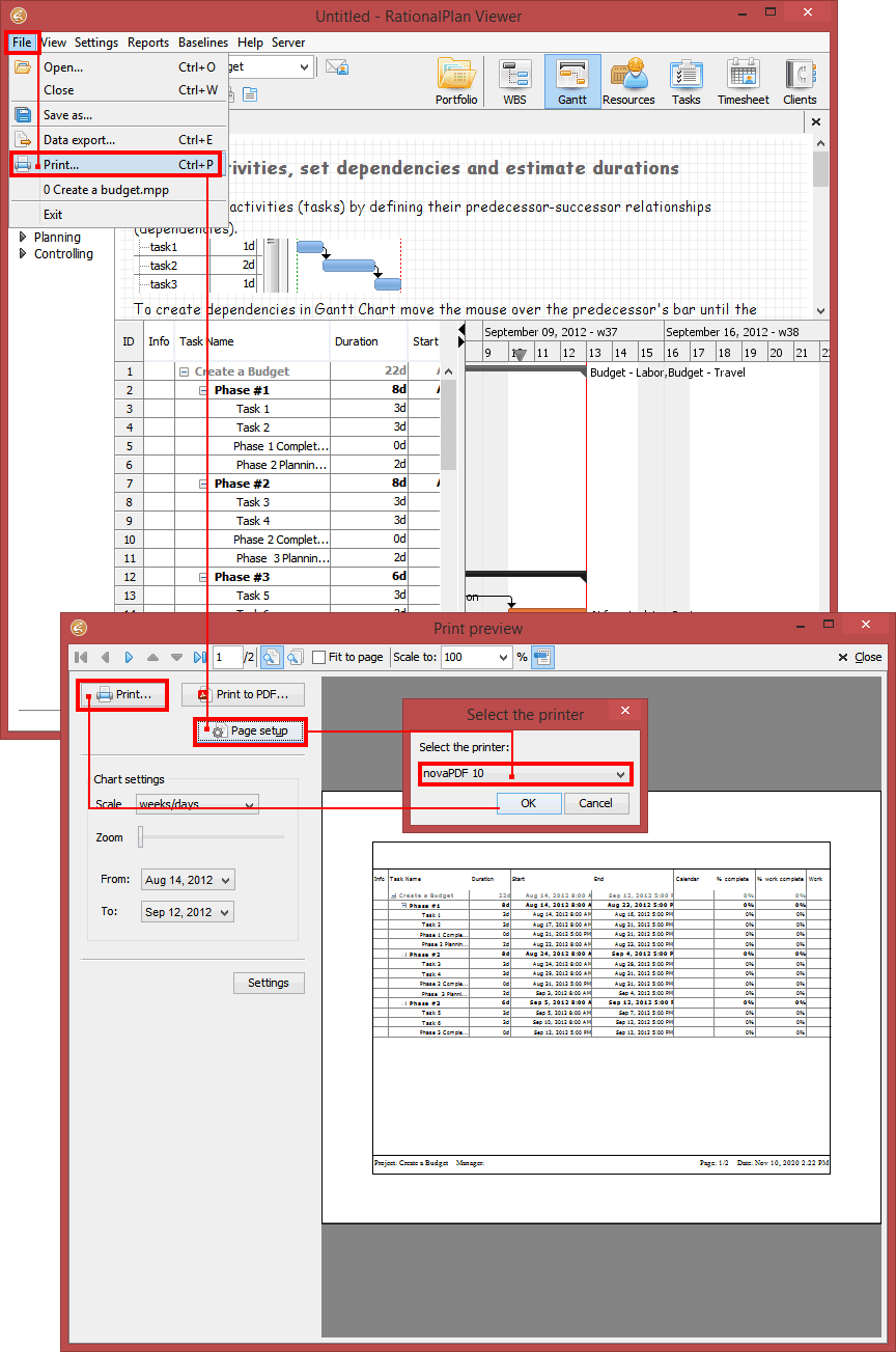 Convert RationalPlan to PDF Convert RationalPlan to PDF