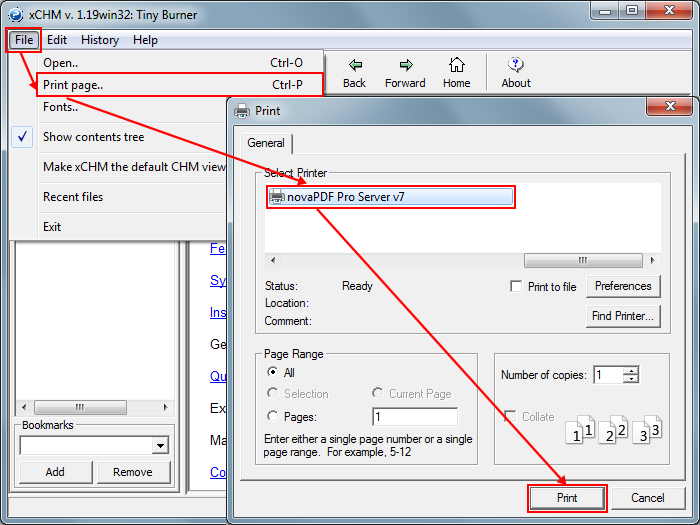 chm to pdf with links between chapters